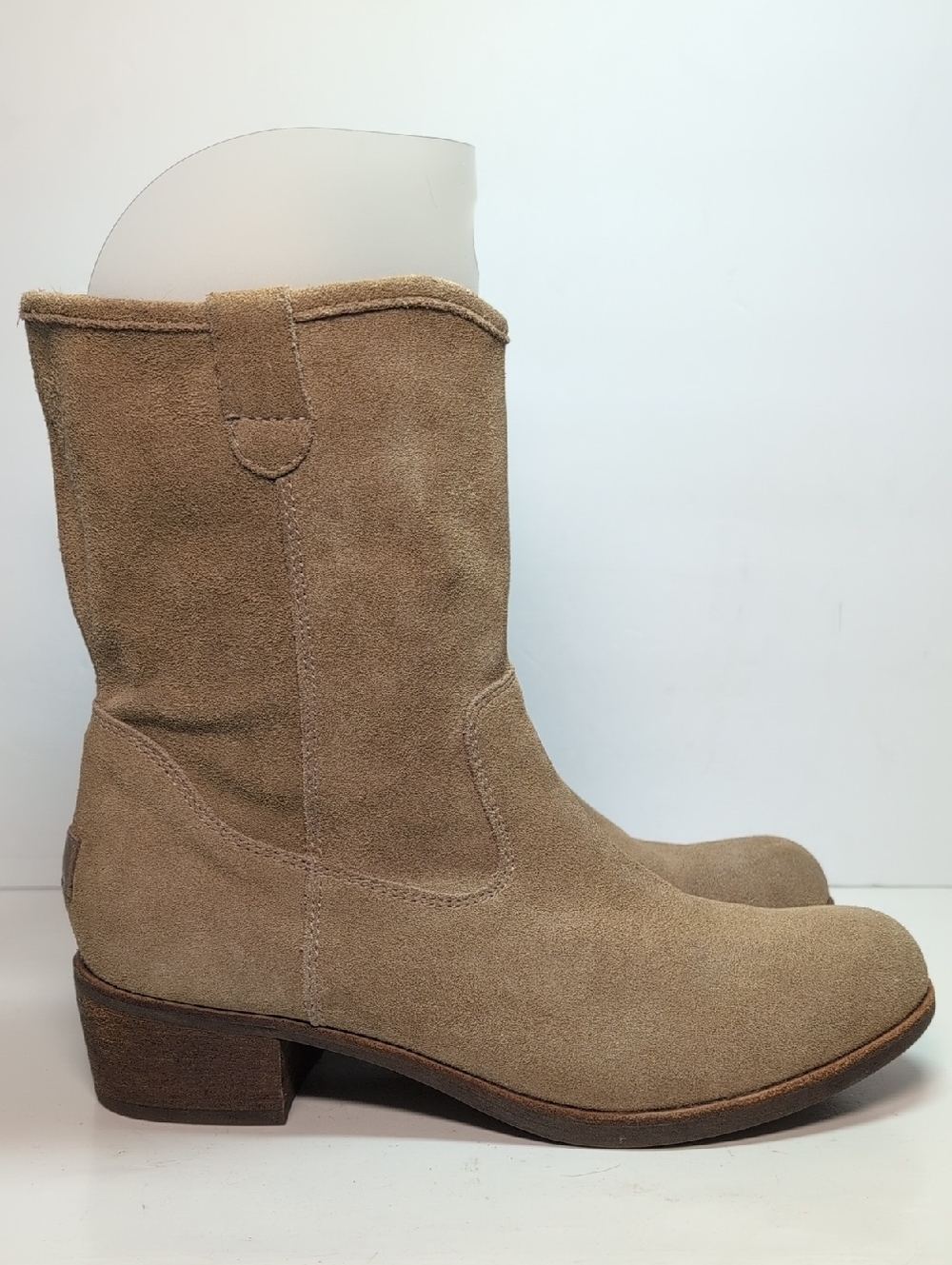 UGG Rioni western inspired mid calf suede boots women's size 9 EU 40 - Picture 3 of 14